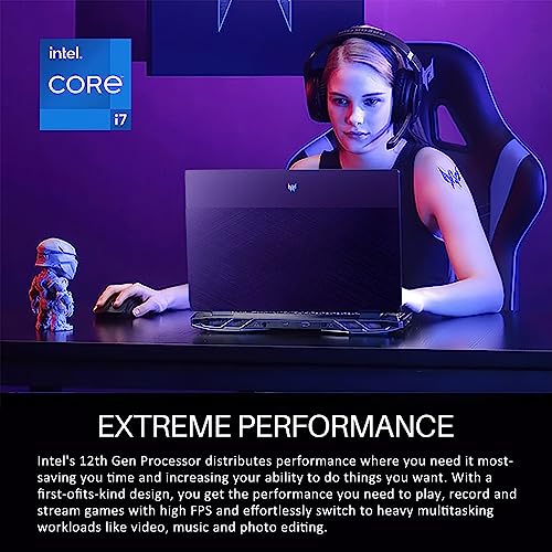 Acer Predator Helios 300 Gaming Laptop, 15.6 inch FHD IPS 165Hz Display, 14 Core Intel Core i7-12700H, NVIDIA GeForce RTX 3060, 64GB DDR5 RAM, 2TB SSD, Windows 11 Home