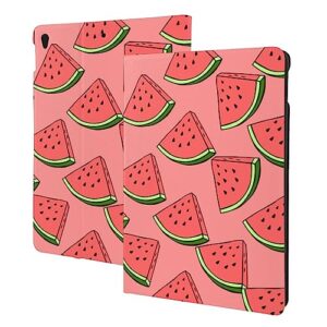 fruit watermelon cartoon case fit for ipad air 3 pro 10.5 inch case with auto sleep/wake ultra slim lightweight stand leather cases