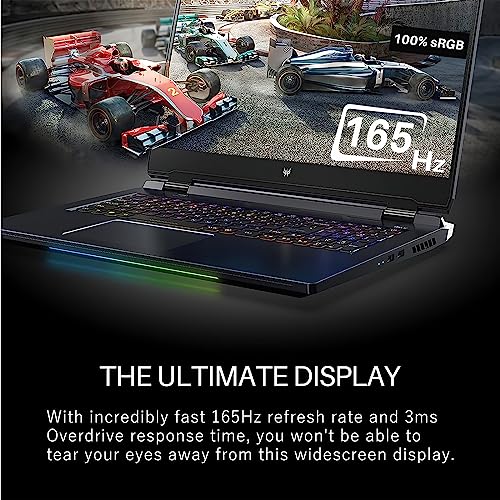 Acer Predator Helios 300 Gaming Laptop, 15.6 inch FHD IPS 165Hz Display, 14 Core Intel Core i7-12700H, NVIDIA GeForce RTX 3060, 32GB DDR5 RAM, 1TB SSD, Windows 11 Home