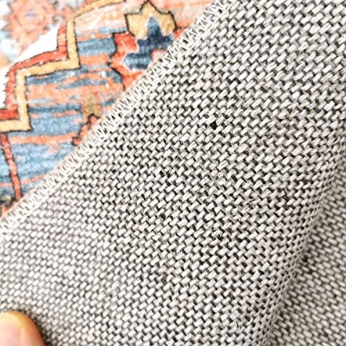 Aopota Area Rug Washable Small Front Door Rug for Entryway Mat Hallway Runner Rug Doormat Bohemian Faux Wool Throw Rug Non-Slip Low-Pile Floor Carpet for Kitchen Laundry Room Entrance Bathroom