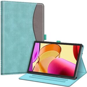 fintie case for amazon fire max 11 tablet (13th generation, 2023 release) - [corner protection] multi-angle viewing stand cover with pocket & pencil holder, auto sleep wake, turquoise