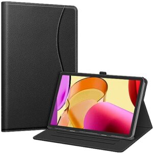 fintie case for amazon fire max 11 tablet (13th generation, 2023 release) - [corner protection] multi-angle viewing stand cover with pocket & pencil holder, auto sleep wake, black