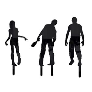 halloween decorations zombie yard sign stakes silhouette garden stakes outdoor statues decor patio yard signs halloween yard art props scary holiday home garden party supplies