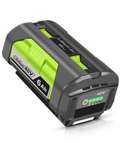 coomyxin 6.0ah 40v battery replacement for ryobi 40v battery op4040 op4026 op4030 op4050 op4060a，compatible with ryobi 40-volt battery power tools and charger