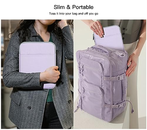 9-11 inch Sleeve Case for Fire Max 11 Tablet/Amazon Kindle Fire HD 10 & 10 Plus Tablet 10.1", iPad Pro 11/iPad 10.2 10.9/iPad Air 5 4th, Galaxy Tab A8/A7/S8/S7, iPad Organizer Carrying Bag -Purple