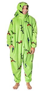 bioworld the nightmare before christmas adult oogie boogie costume kigurumi union suit pajama outfit green