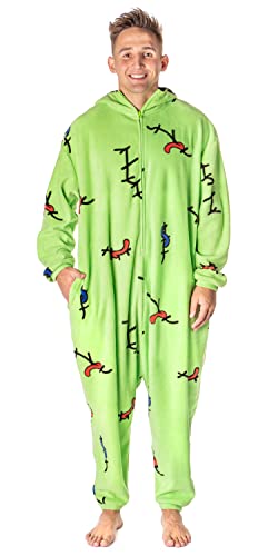 Bioworld The Nightmare Before Christmas Adult Oogie Boogie Costume Kigurumi Union Suit Pajama Outfit Green