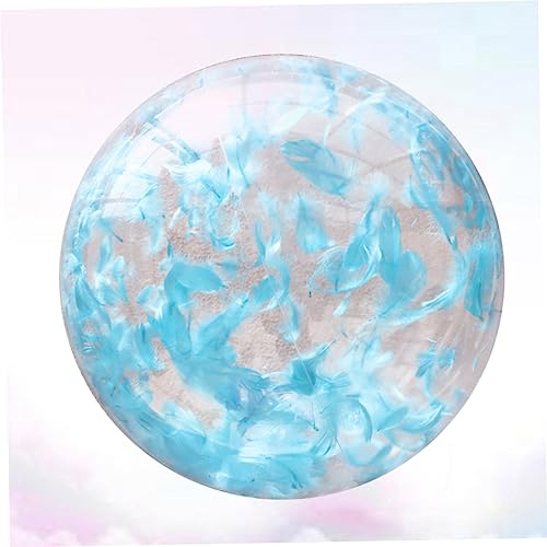 CIYODO Inflatable Toy Out Door Toys Clear Beach Balls Swimming Pool Water Beach Toys Outside Toys Outdoor Playset Ball Toy Round Transparent Ball Indoor Ball Pool Party Blue