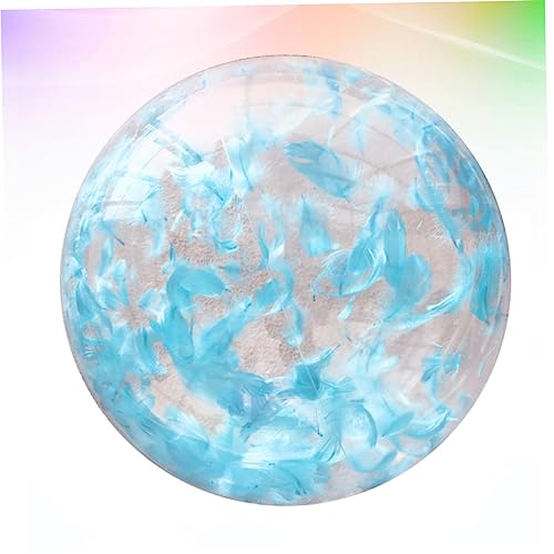 CIYODO Inflatable Toy Out Door Toys Clear Beach Balls Swimming Pool Water Beach Toys Outside Toys Outdoor Playset Ball Toy Round Transparent Ball Indoor Ball Pool Party Blue