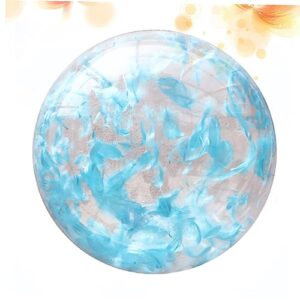 CIYODO Inflatable Toy Out Door Toys Clear Beach Balls Swimming Pool Water Beach Toys Outside Toys Outdoor Playset Ball Toy Round Transparent Ball Indoor Ball Pool Party Blue