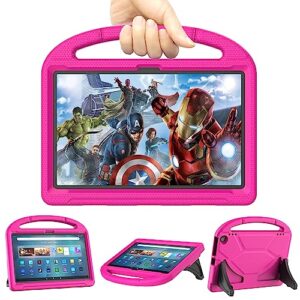 fire max 11 tablet case for kids (13th generation, 2023 release) - dicekoo lightweight shockproof kid-proof cover with handle kickstand for amazon kindle fire max 11 - pink