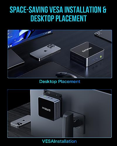 GMKtec Mini PC Windows 11 Pro Intel Core i7-11390H (Turbo 5.0 GHz) 1TB SSD 16GB DDR4, Desktop Mini Computers WiFi 6, USB3.2, BT 5.2, DP, HDMI, RJ45 2.5G