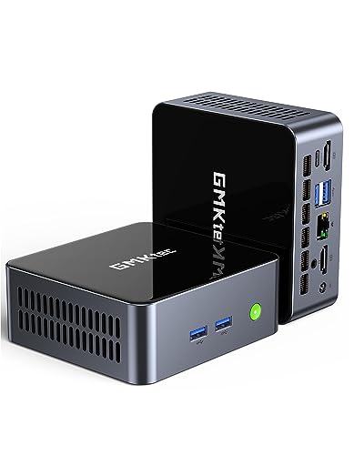 GMKtec Mini PC Windows 11 Pro Intel Core i7-11390H (Turbo 5.0 GHz) 1TB SSD 16GB DDR4, Desktop Mini Computers WiFi 6, USB3.2, BT 5.2, DP, HDMI, RJ45 2.5G