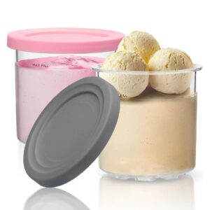 ice cream pints cup,creami pint containers with lids for ninja cream pints,creami pints kitchen accessories,for nc301 nc300 nc299amz series ice cream maker,dishwasher safe