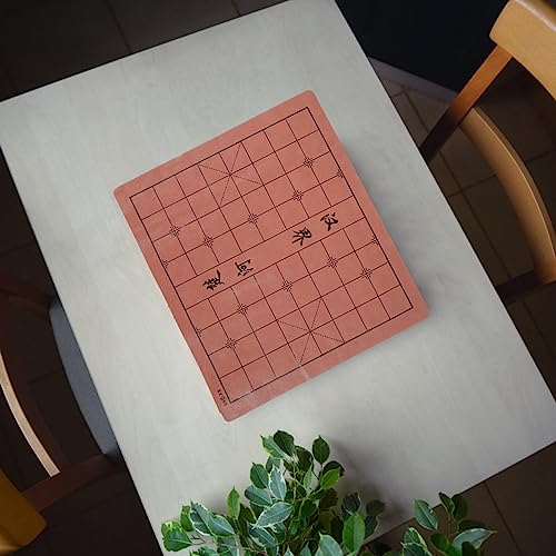 Chinese Chess Leather Chess Board Tournament Chess Mat Double-Sided Checkerboard Rollable for Beginner Chess Set Lightweight Non Slip Classic Accessories