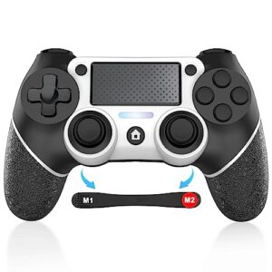 aantnasr for ps4 controller wireless, with usb cable,600mah battery,dual vibration,6-axis motion control,3.5mm audio jack,multi touch pad,share button, ps4 controller compatible with ps4/slim/pro/pc