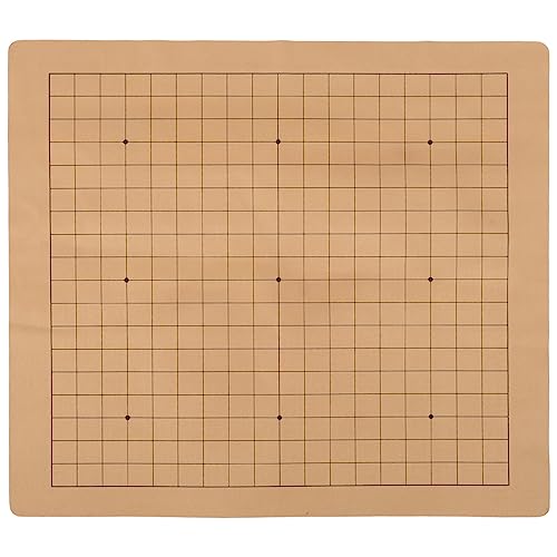 Chinese Chess Leather Chess Board Tournament Chess Mat Double-Sided Checkerboard Roll-up Tournament Chess for Portable Travel Beginner Chess Set Classic Accessories