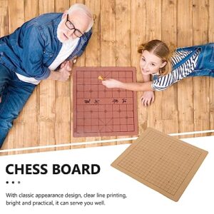 Chinese Chess Leather Chess Board Tournament Chess Mat Double-Sided Checkerboard Roll-up Tournament Chess for Portable Travel Beginner Chess Set Classic Accessories