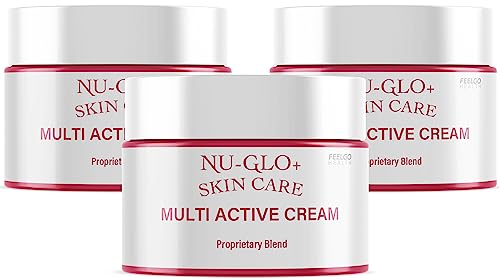 feelgo 3 Pack - Nu-Glo Skin Cream - Nu GLo Anti-Aging, Nu-Glo, Nu-Glo Cream, Nu Glo, Nuglo, Nuglo SkinCare, Nu Glo Anti-Wrinkle, Nu-Glo Cream, Skin Care for Face and Eye Cream Moisturizer For 3 Month