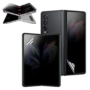 cyxunand for samsung galaxy z fold 5 privacy screen protector anti-peeping nano soft film outer screen+inner screen anti-peeping soft film anti-spy protective film