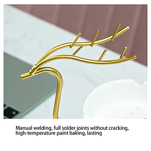 Ashtrays, Metal Deer Ashtray Holder for Smokers, Ceramic Ashtray for Cigarettes, Fashion Ash Tray for Home Office, Smoking Ashtray for Indoor and Outdoor Use