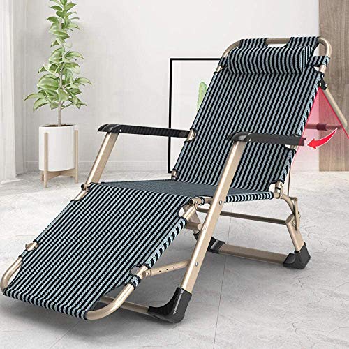 CHLDDHC Folding Chaise Longue Chaise Longue Jardin Siesta Desk Siesta Chair Single Bed Lazy Chair Leisure Outdoor Folding Chair Chaise Longue for Beach Fishing