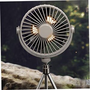 UKCOCO 1 Set Fan Small Fan Vintage Table Fan Table Stand Fan Rechargeable Fan Small Battery Fan Small Portable Fan Office Table Fan Table Cooling Fan Lovely Desk Fan Plastic Grey Office