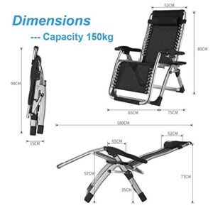 Balcony Office Relaxing Chair Outdoor Recliner Garden Chairs with Cup Holder for Adult Relax Comfort | Office Desk Chairs Folding Reclining Sun Lounger Chair Sunbed for Beach Patio