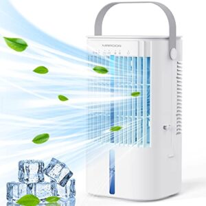 portable air conditioner, 900ml evaporative air cooler fan with 2 timer 2 mist, portable air cooler with 3 speeds 7 colors, room air conditioner portable for room office car camping