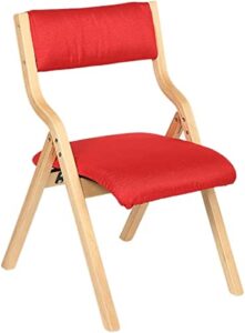 wzzqzr comfortable guest chair-changsq outdoor dining chair, barbecue chair director's chair rest chair folding chair convenient chair home chair office chair office supplies (color : red)