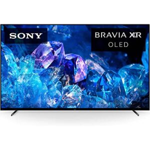 Sony XR55A80K Bravia XR A80K 55 inch 4K HDR OLED Smart TV (Renewed) Bundle with Monster HDMI Cables Monster TV Wall Mount for 32-70 inch and Monster Lighting