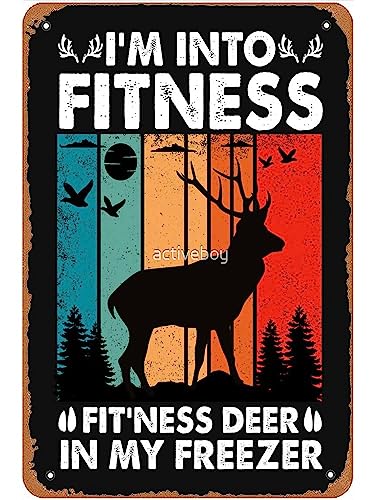 This Is My Deer Hunting Birthday Gift 1 Premium Metal Signs Vintage Kitchen Garden Bathroom Man Cave Bar Farm Fence Gift 8x12inch