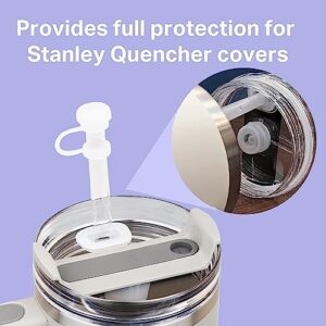 HUSFER Straw Cover, Stanley Cup Accessories, Spill Proof Stopper Set for Stanley Cup - 40oz 30oz, Stanley Straw Cover, Silicone Leak Stopper and Lid Plug for Tumbler Compatible with Stanley Cup (1.0)