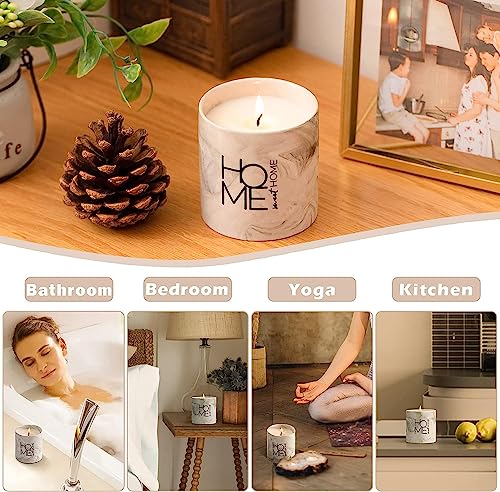 Freejac New Home Gift for Home Sweet Home Decor Housewarming Gift for Women Men Friends House Warming Decoration Party New Homeowner Gifts for Someone Moving Away Sage Scented Candle for Stress Relief