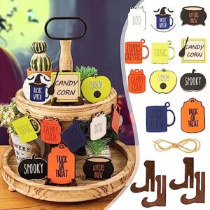 halloween farmhouse decors for tiered tray for living room bathroom tiered tray decors set wooden table signs tiered tray set decorative trays signs wood sign mini signs bedroom wooden decor