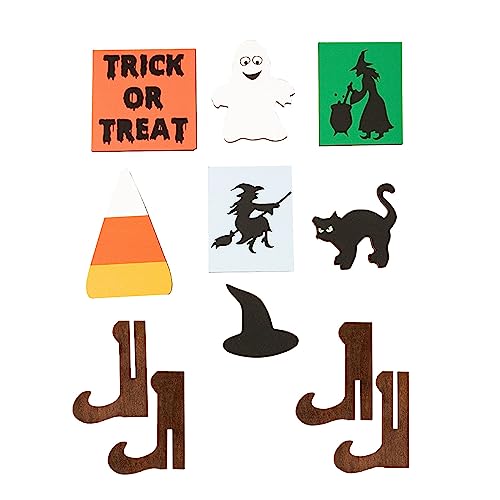 Halloween Tiered Tray Decors Set for Office Tiered Tray Items Wood Sign Wooden Signs Mini Signs Tabletop Signs Tier Tray Decor Bathroom Wooden Decorations