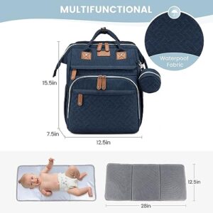 REPIG Diaper Bag Backpack, Multifunction Baby Diaper Backpack with Changing pad & Stroller Straps & Pacifier Case, Waterproof Travel Nappy Bags, Newborn Baby Essential