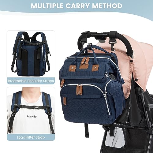 REPIG Diaper Bag Backpack, Multifunction Baby Diaper Backpack with Changing pad & Stroller Straps & Pacifier Case, Waterproof Travel Nappy Bags, Newborn Baby Essential