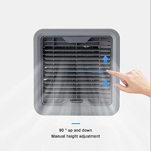 Portable Air Conditioners,Evaporative Air Cooler Powerful, Quiet, Lightweight and Portable Space Cooler with Hydro USB Quiet Air Cooler for Room Office Desk (A)