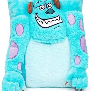 Jay Franco Disney Monsters Inc. Sully 3D Snuggle Plush Pillow - Super Soft Blue Pillow - Measures 15 Inches