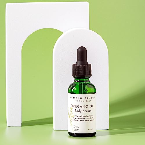 Oregano Oil Body Serum - All Natural Potent Formula to Help Nourish and Heal The Skin & Treat Eczema, Ringworm, Jock Itch, Cracked Skin, Nail Fungus and Much More - Vegan Made in The USA