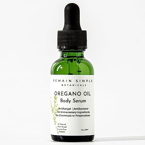 Oregano Oil Body Serum - All Natural Potent Formula to Help Nourish and Heal The Skin & Treat Eczema, Ringworm, Jock Itch, Cracked Skin, Nail Fungus and Much More - Vegan Made in The USA