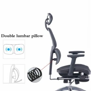 ZLBYB Computer Chair Household Ergonomic Office Chair Reclining Lifting Swivel Mesh Staff Chair Chaise