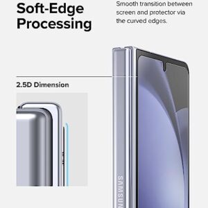 Ringke Cover Display Glass [Shatterproof Coverage] Compatible with Samsung Galaxy Z Fold 5 Screen Protector for Exterior Cover Display, Tempered Glass Screen Protector