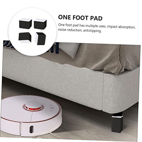 Uonlytech 8 Pcs Furniture Home Appliance Floor Mat Home Furniture Heavy Duty Chair Table Protector Pad Sofa Risers Furniture Coasters Chair Pads Scratches Carbon Steel Black Sofa Pads Lift