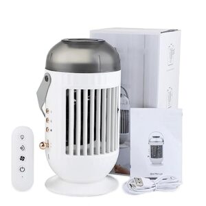 ac for car - 400ml personal conditioner | portable air cooling cooler with 3-speed, 3 color lights - personal mini air conditioner fan for room office camping