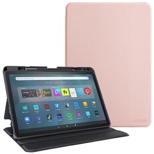 cobak case for all-new amazon fire max 11 tablet 2023 release with built-in pencil holder，multi-viewing angles, all new pu leather smart cover with auto sleep wake feature for fire max 11 tablet