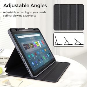 CoBak Case for All-New Amazon Fire Max 11 Tablet 2023 Release with Built-in Pencil Holder，Multi-Viewing Angles, All New PU Leather Smart Cover with Auto Sleep Wake Feature for Fire Max 11 Tablet