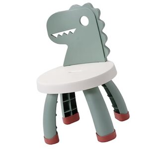 nolitoy bathroom stool toddler chair plastic dinosaur chair cartoon back chair toddlers activity chairs step stool indoor outdoor kindergarten use for boys girls green toilet stool