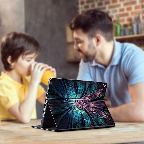 CGFGHHUY for Kindle Fire 7 Tablet Case 2019/2017 Release 9th/7th Generation 7 inch Lightweight Protective PU Leather Smart Stand Cover with Auto Wake Sleep - Peacocks Feathers